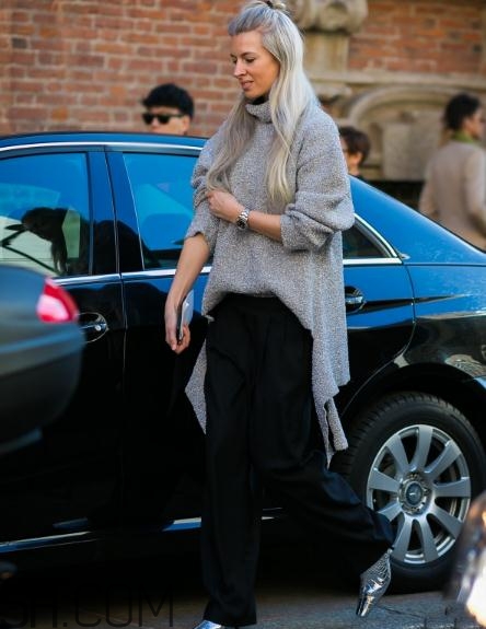 肩宽的女生穿什么毛衣好看,肩宽适合什么毛衣