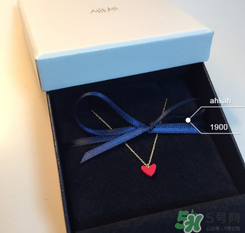 ahkah小红心项链,ahkah小红心项链是什么材质