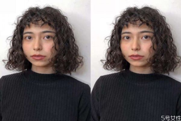 短发水波纹烫几号好看,水波纹烫发短发