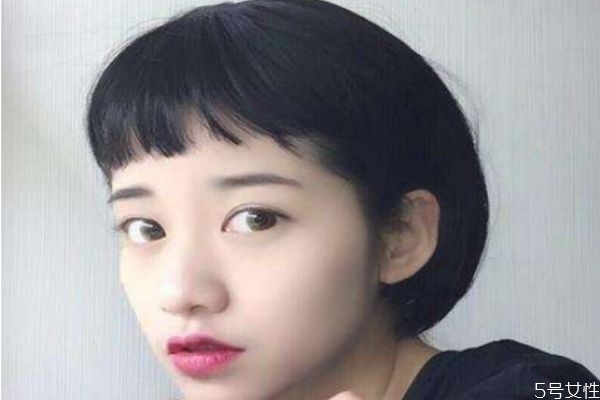 眉上刘海发型图片,头发少适合什么刘海