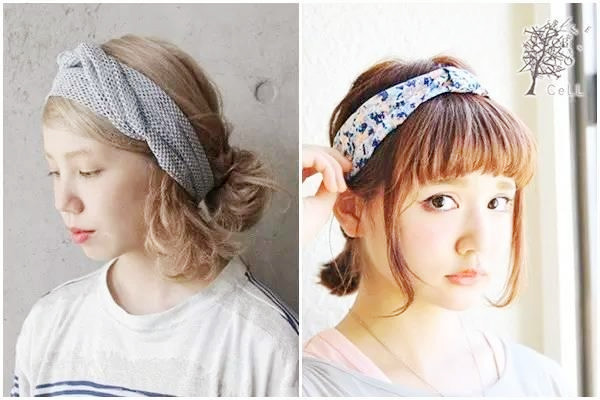 女士头饰发带,遮白发的发带和帽子图片大全