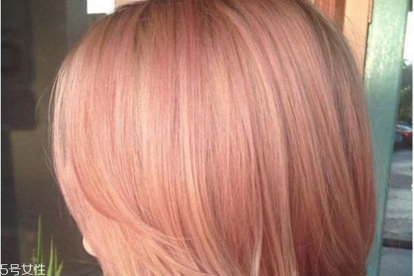玫瑰金发色掉色后图片,玫瑰金头发掉色后图片