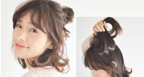 短发半丸子头扎法教程视频,短发半丸子头扎法教程 短发半丸子头扎法教程视频,短发半丸子头扎法教程