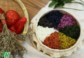 五色糯米饭怎么染色,五色糯米饭怎么染