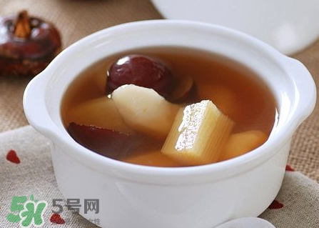 荸荠和甘蔗煮水的功效和作用,甘蔗和荸荠一起煮水喝有何功效