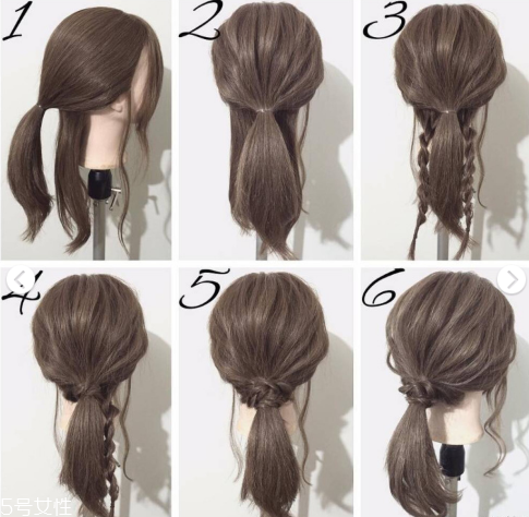 仙女编发教程,超仙发型编发