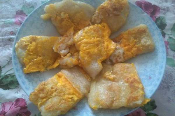 鸡蛋煎糍粑的做法,鸡蛋煎糍粑的做法视频