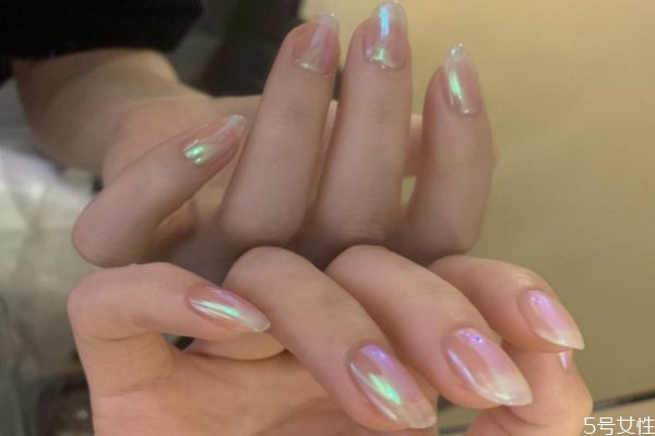 磨砂指甲什么颜色好看,好看的磨砂色美甲图片
