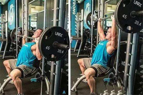 坐姿杠铃推举动作要领,坐姿杠铃推举的正确动作 坐姿杠铃推举动作要领,坐姿杠铃推举的正确动作