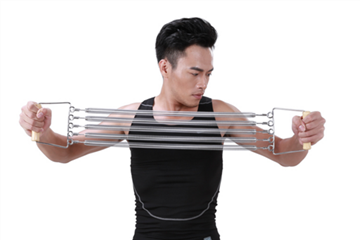 拉力器的锻炼方法,拉力绳锻炼方法图解