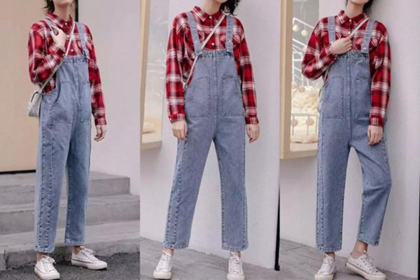 深色直筒牛仔裤配什么上衣,直筒牛仔裤子怎么搭配图片