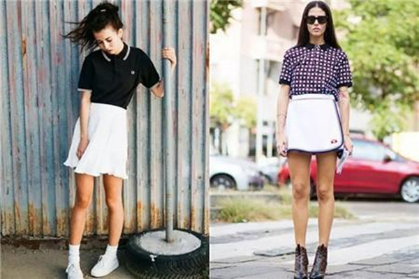 女生polo衫穿搭,polo衫配什么裤子好看女生