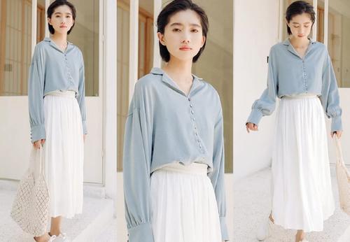 雪纺衬衫下面搭配什么,雪纺半身裙搭配什么上衣