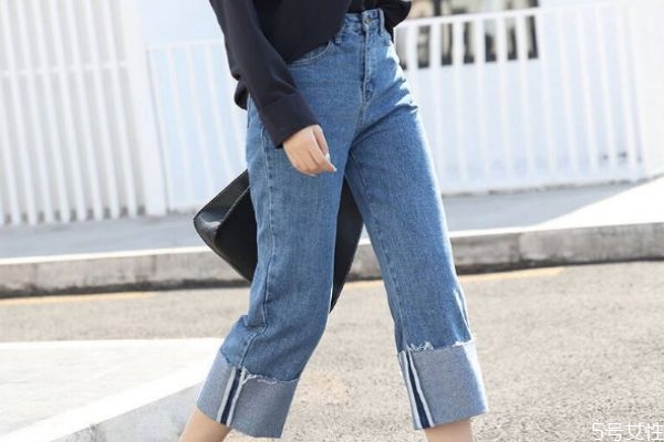 加厚阔腿裤,直筒牛仔裤的优点