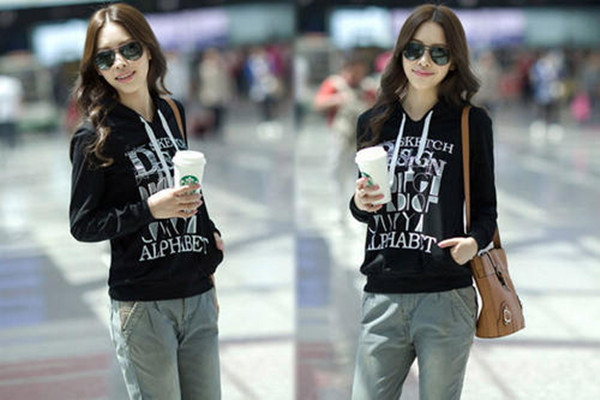 韩版卫衣配什么裤子好看,卫衣搭配什么裙子好看图片