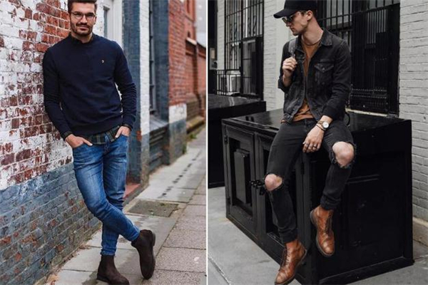 短靴裤子搭配,短靴子怎么搭配裤子