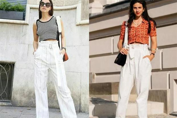 纸袋裤配什么上衣,袋子裤怎么穿