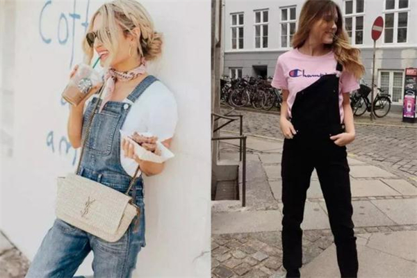 背带裤搭配什么上衣好看冬季,背带裤配什么衣服穿最好看