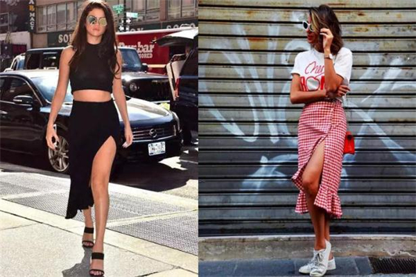 侧边开衩裙怎么坐不会走光,侧边开衩裙