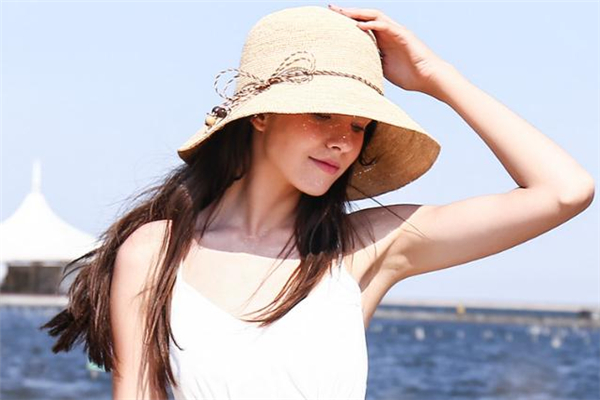 度假风草帽,草帽沙滩帽