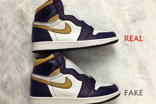 aj1湖人刮刮乐真假对比视频,aj1湖人刮刮乐真假鉴定