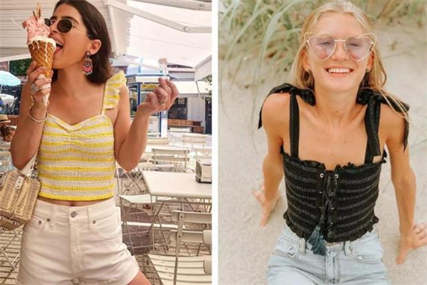 褶皱吊带上衣,褶皱上衣女