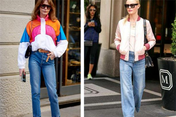 运动外套搭配牛仔裤好看吗,运动外套搭配牛仔裤图片