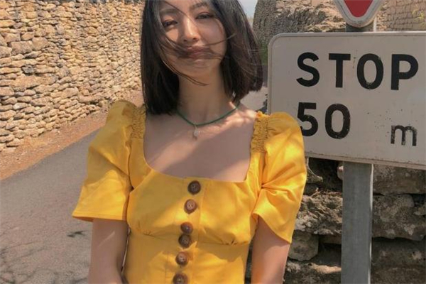 方领泡泡袖上衣怎么搭配,方领泡泡袖上衣裁剪图