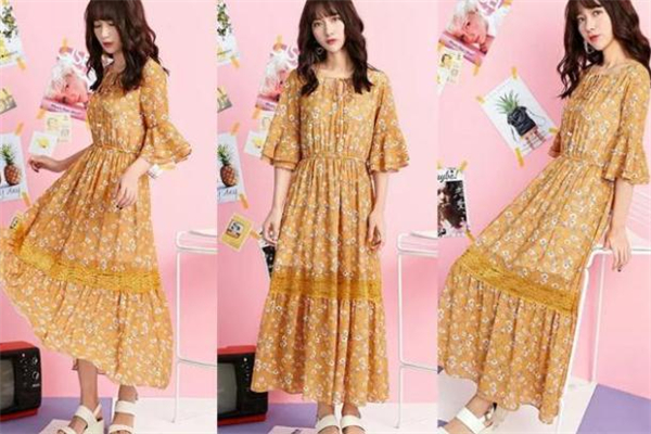 姜黄色碎花连衣裙配什么外套,姜黄色碎花连衣裙配什么颜色外套好看