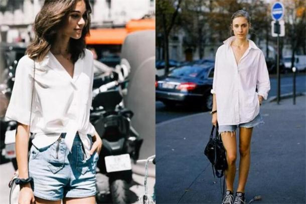 白衬衫搭配牛仔短裤的意义,白衬衫搭配牛仔短裤应穿什么鞋