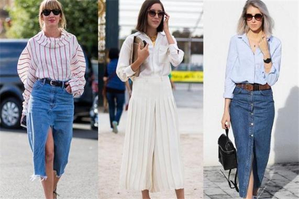 衬衫配半身裙图片,衬衫配半身裙好看吗