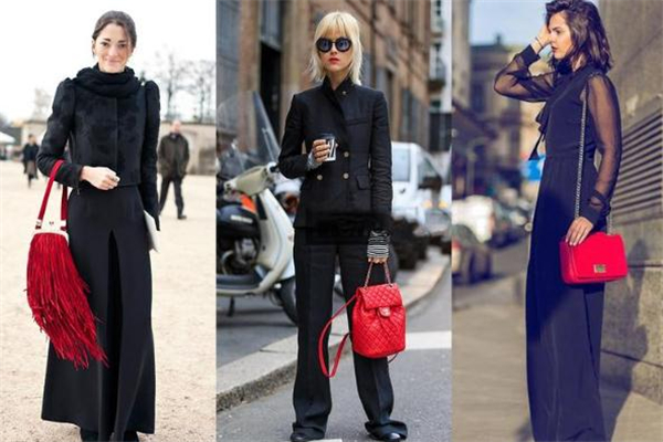 时尚红色包包,大红色包包