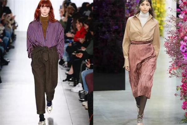 中领毛衣搭配衬衫,高领毛衣外面可以穿衬衫嘛