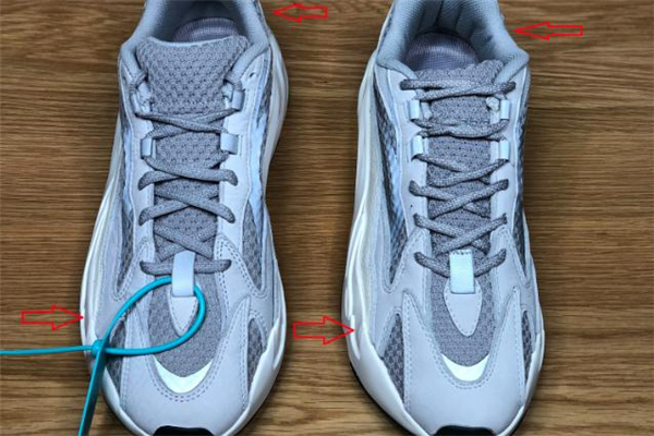 yeezy700真假对比,yeezy700鉴别