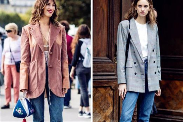 西装搭配直筒牛仔裤的文案,直筒西装裤搭配什么上衣