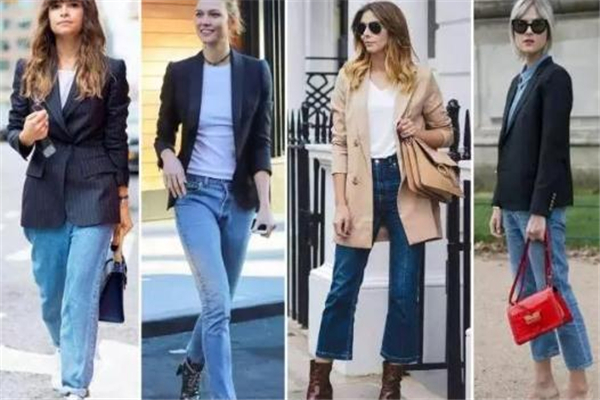 小西装搭配牛仔裤好看吗,小西装搭配牛仔裤图片