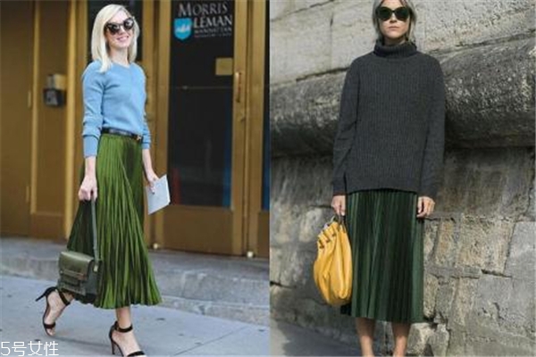 百褶裙搭配毛衣,百褶裙搭配毛衣技巧