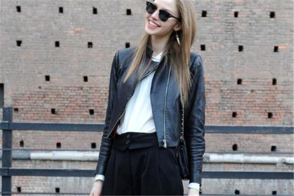 短外套搭配阔腿裤好看吗,短外套搭配阔腿裤