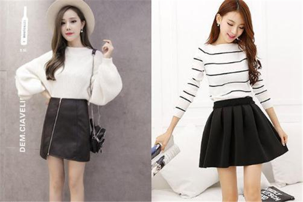 高腰短裙搭配什么上衣,高腰短裙半身裙