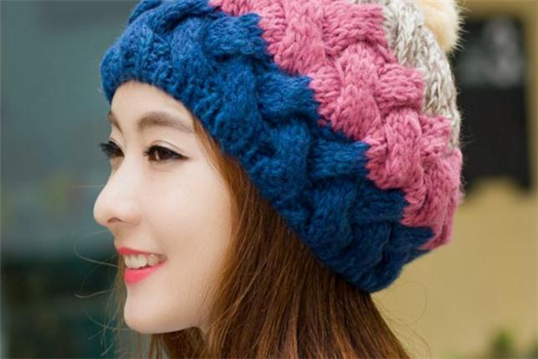 秋冬针织帽,女款针织帽