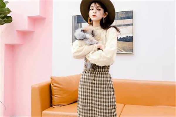 女士半裙款式大全,格子半身裙的秋冬搭配