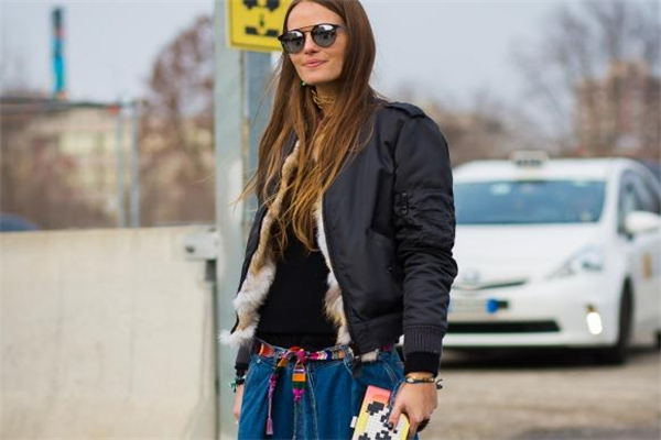 飞行员夹克什么颜色的好看,飞行夹克 搭配