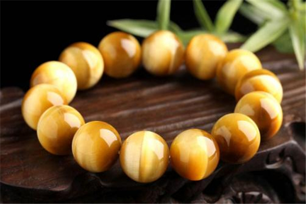 黄虎眼石手串的功效和作用,黄虎眼石的功效和作用佩戴禁忌