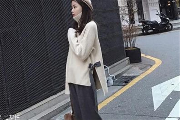 阔腿裤搭什么毛衣,毛呢大衣搭配阔腿裤