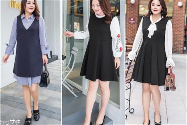 马甲连衣裙搭配,背心式连衣裙搭配