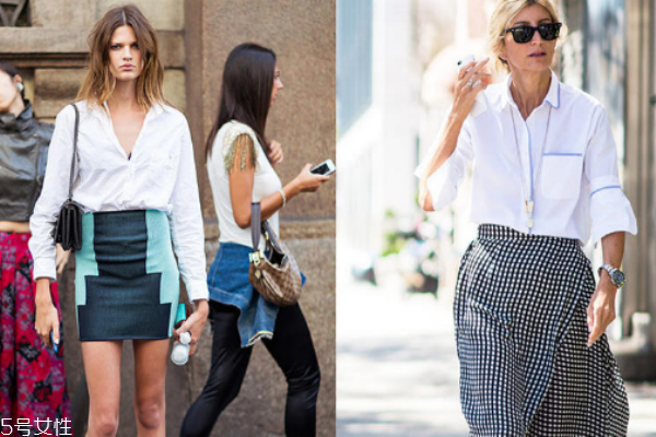 细心装扮着白色衬衫的,纯白色衬衫