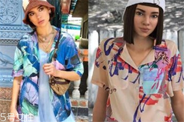 复古印花衬衫女,复古印花衬衫搭配