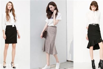 包臀开叉半身裙,包臀半身裙搭配什么上衣