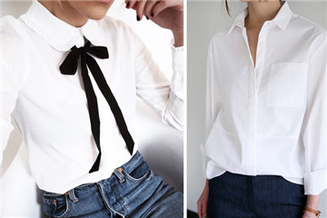 女士白衬衫配什么裤子好看,女白色衬衣配什么裤子