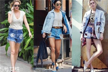 破洞牛仔短裤图片,破洞牛仔短裤